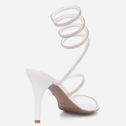 Sandália Espiral Cristal