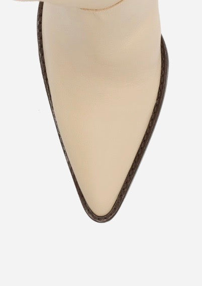 Bota Longa Western Bege