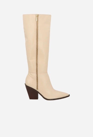 Bota Longa Western Bege